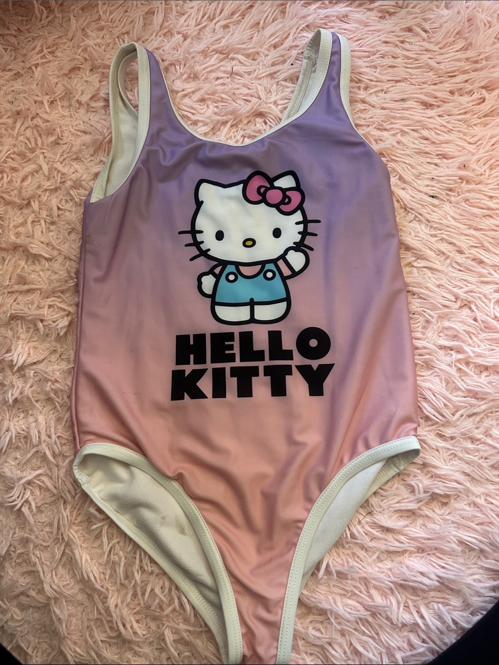 Hello Kitty Pink to Lavender Ombre One-Piece Swimsuit